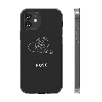 Personalized Funny Doodle Clear Phone Cases