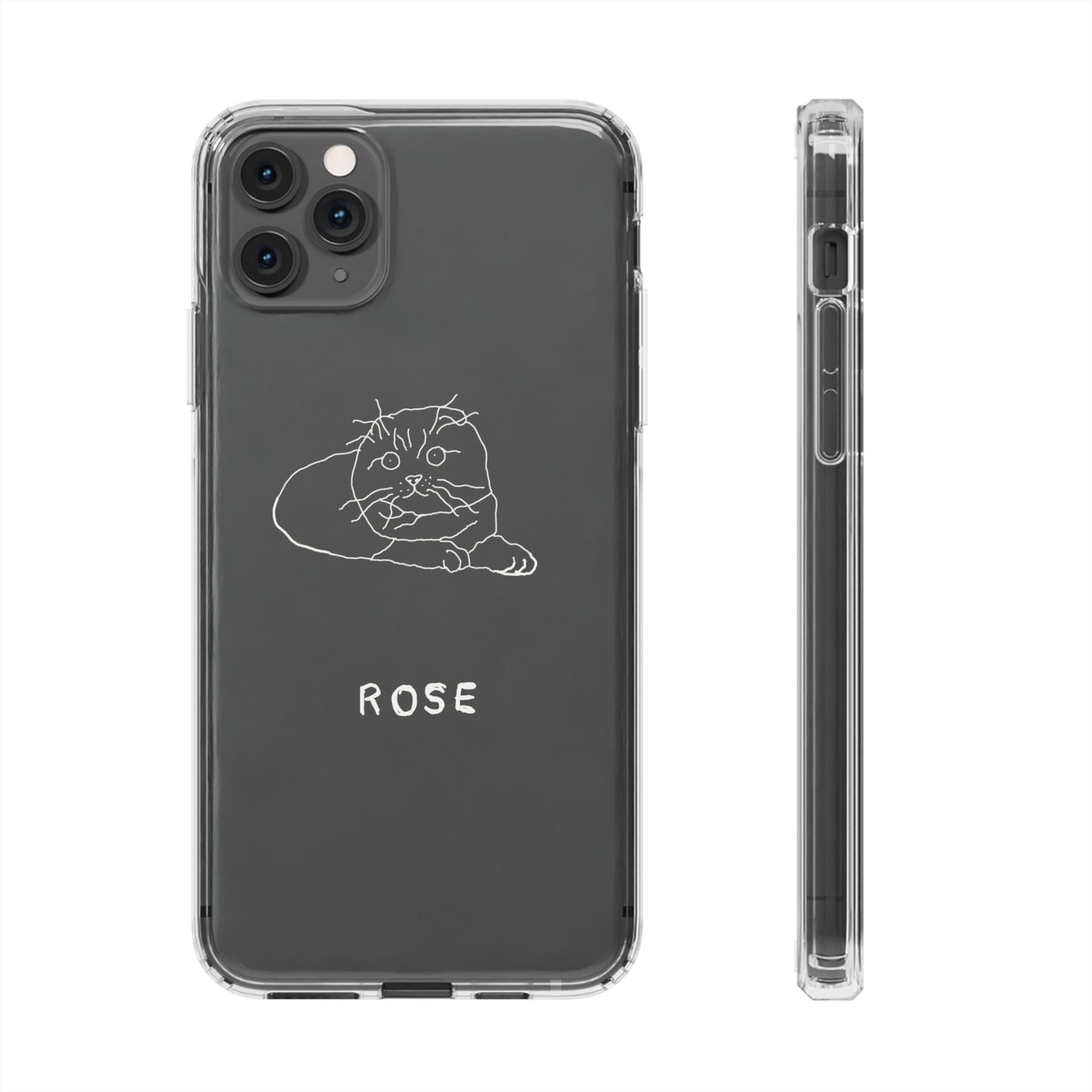 Personalized Funny Doodle Clear Phone Cases