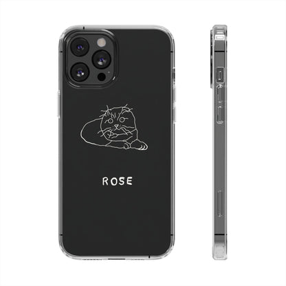 Personalized Funny Doodle Clear Phone Cases