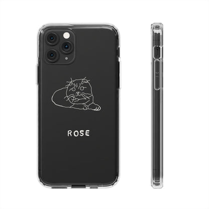 Personalized Funny Doodle Clear Phone Cases