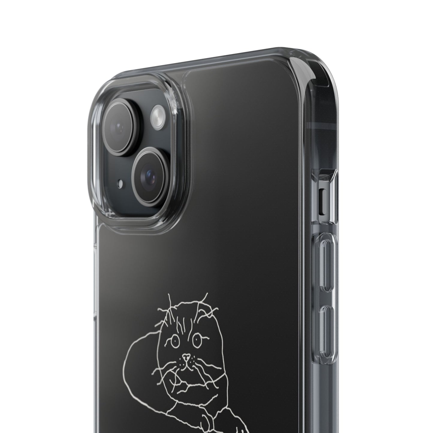 Personalized Funny Doodle Clear Phone Cases