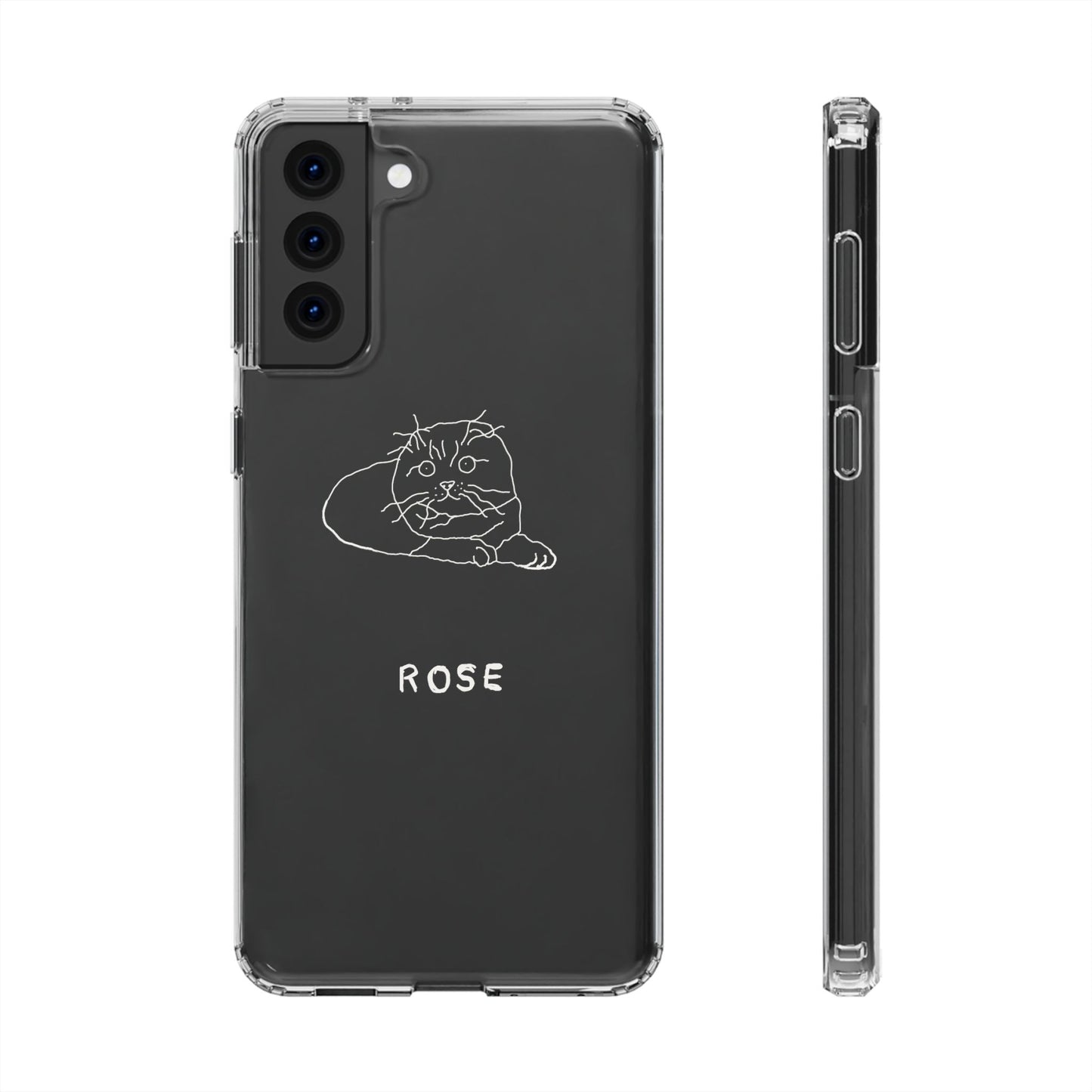 Personalized Funny Doodle Clear Phone Cases