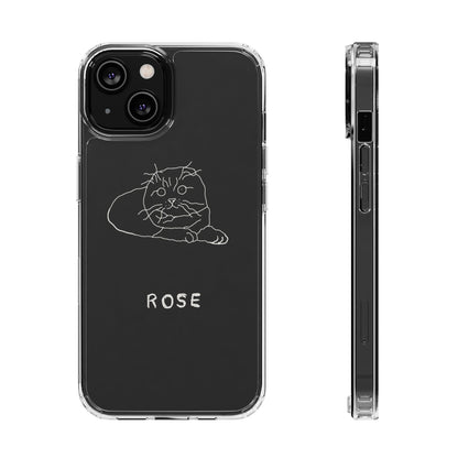 Personalized Funny Doodle Clear Phone Cases