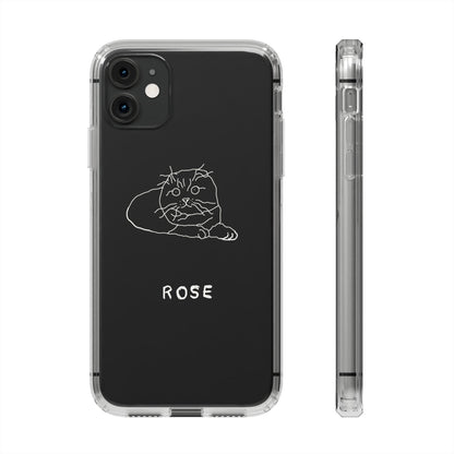 Personalized Funny Doodle Clear Phone Cases