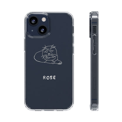 Personalized Funny Doodle Clear Phone Cases